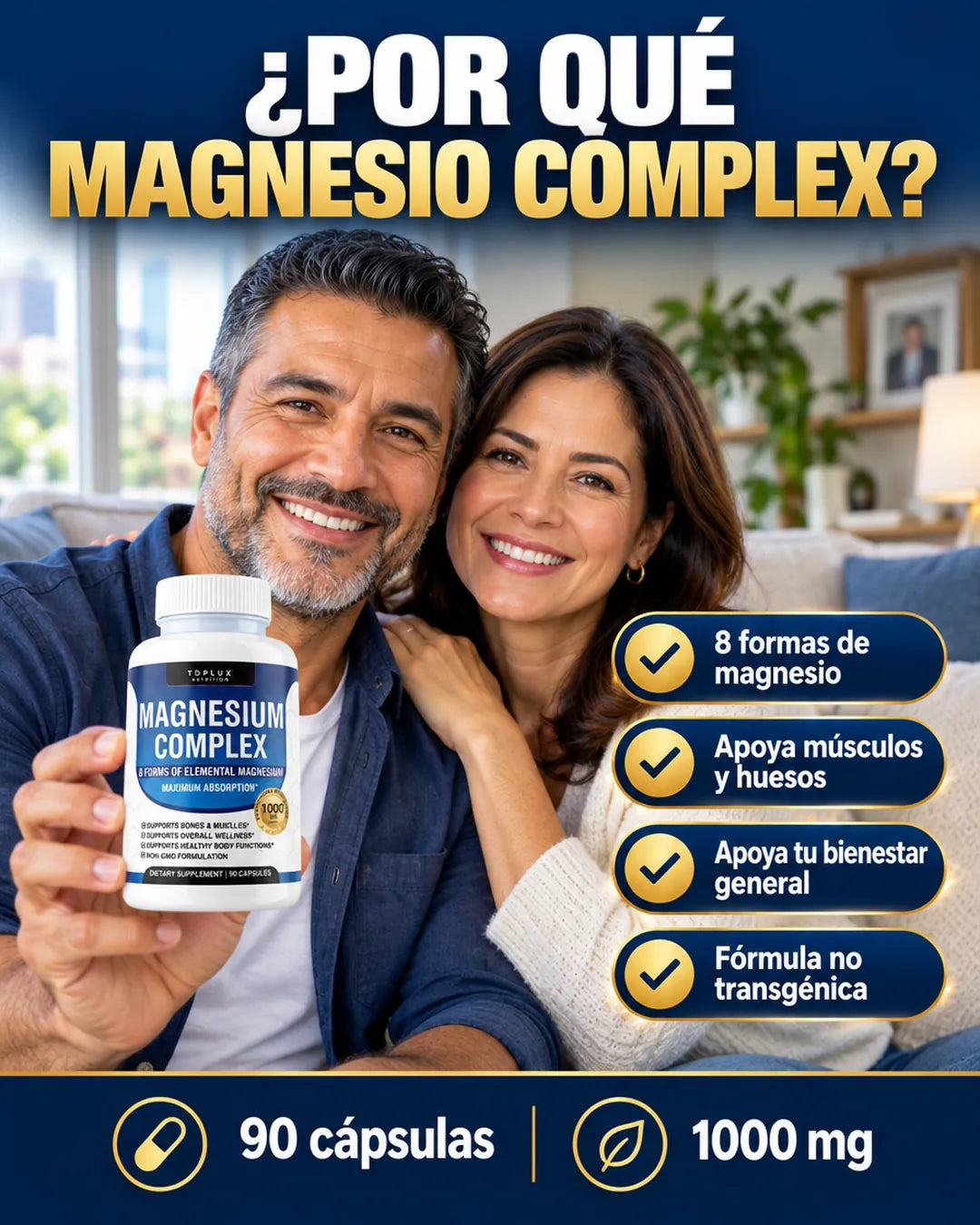 Pareja colombiana con Magnesio Complex: por qué elegir Magnesio Complex y sus beneficios