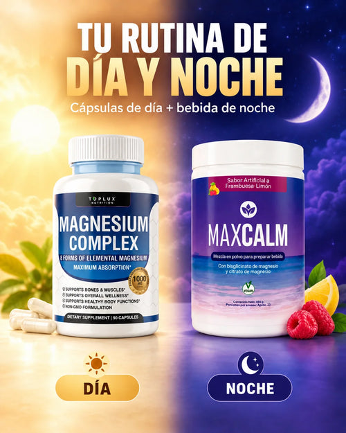 Tu rutina de día y noche: cápsulas de día + bebida de noche