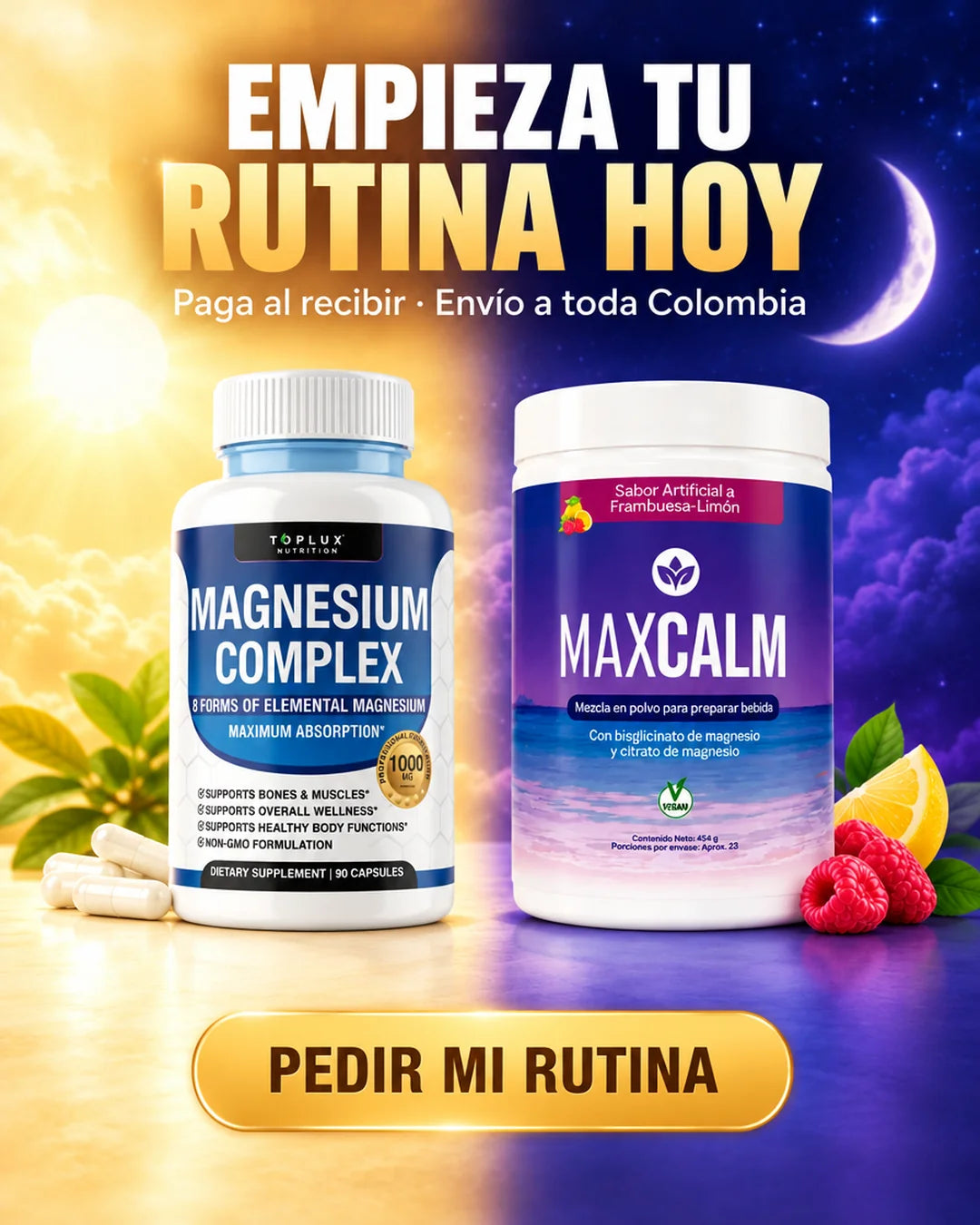 Empieza tu rutina hoy. Paga al recibir, envío a toda Colombia